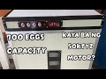 700 CAPACITY EGG INCUBATOR/ USING JUST ONLY 50KTYZ FOR EGG TURNING