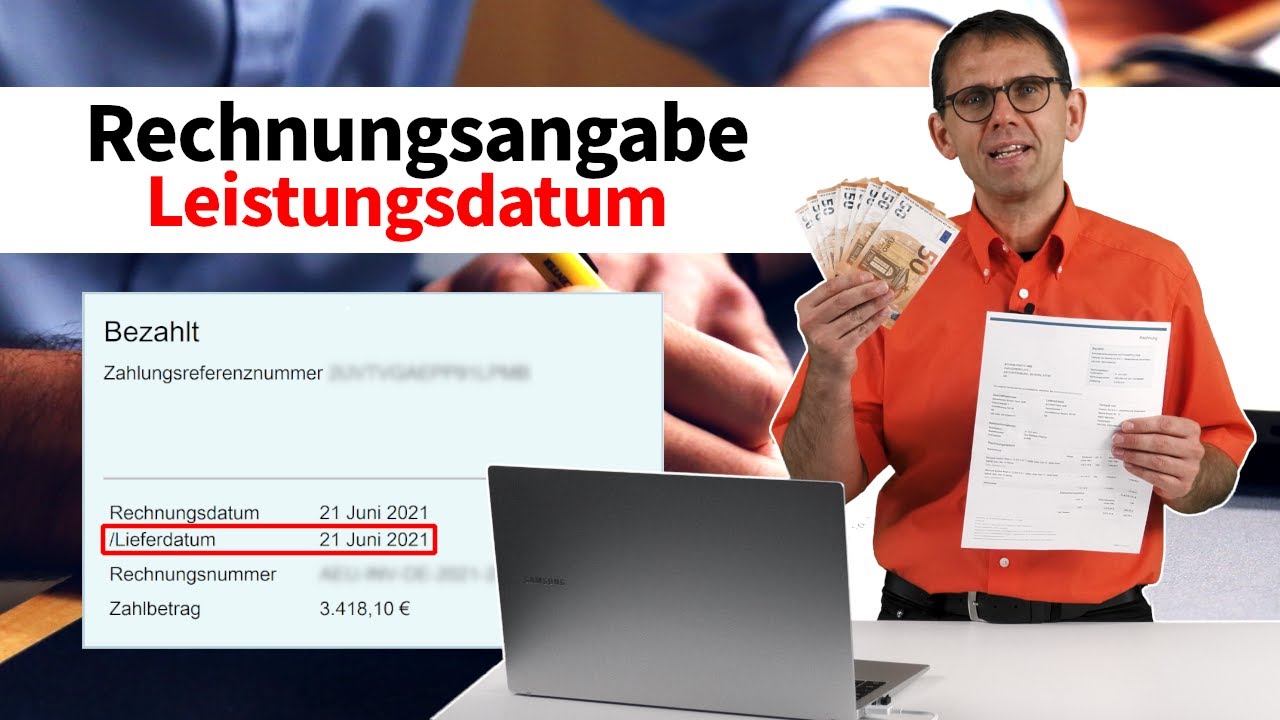 Update Rechnung für Vorsteuerabzug. Achten Sie auf das gesonderte Leistungsdatum, Vorsteuerrisiko!