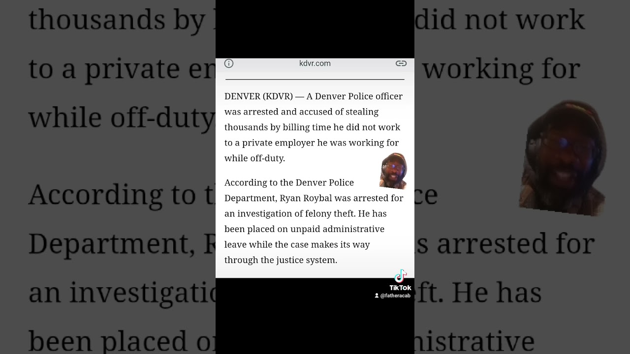 ⁣Denver Police Officer charged with felony theft. #denver #colorado