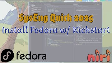 Installing Fedora 42 with Kickstart