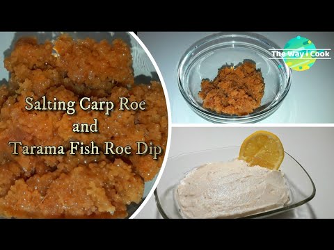 Salting Carp Roe and Tarama Fish Roe Dip Recipe | Traditional Tarama Caviar or Taramosalata