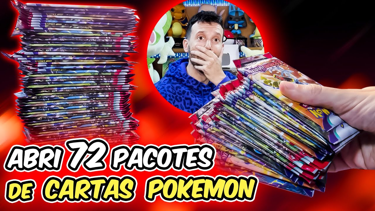 ABRI 70 PACOTES POKEMON! AGORA VAI! | CAPITÃO HUNTER CARTAS POKEMON TCG