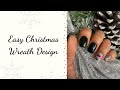 NAIL ART TUTORIAL | Easy Christmas Wreath Nail Design