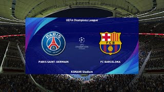 مباراه باريس سان جيرمان ضد برشلونه |  دوري ابطال اوروبا  |  تعليق عربي | PES 2021