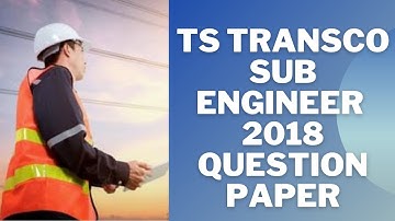 TS TRANSCO SUB ENGINEER QUESTION PAPER 2018 WITH KEY