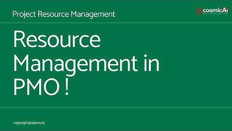 Resource Management in Cosmic AI PMO Software