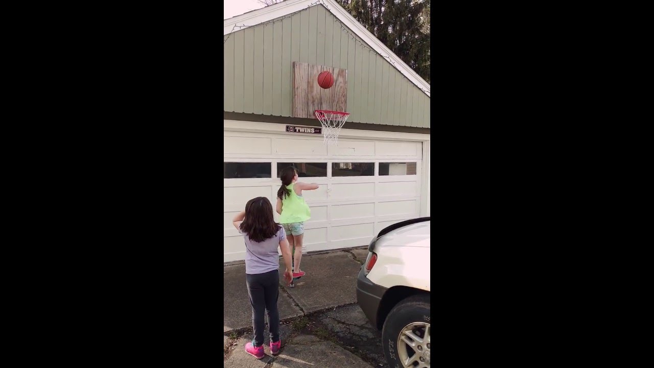 8 year old on Pogo stick makes a basket! YouTube