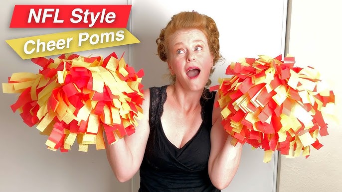 Homemade Cheerleader Pom Poms