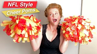 How to make Cheerleading pom poms | Pro NFL Style