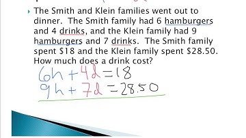 #3.3 - 3.2 - Write and Solve Systems (word problem ex. 1) - Algebra 2