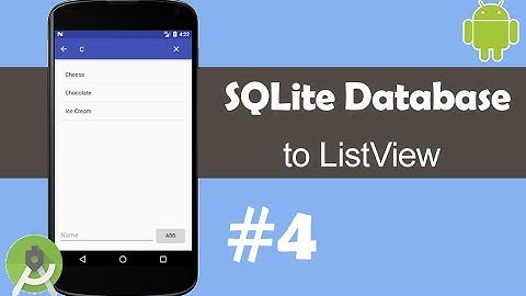 SQLite Database to ListView - Part 4: Search Items - Android Studio Tutorial