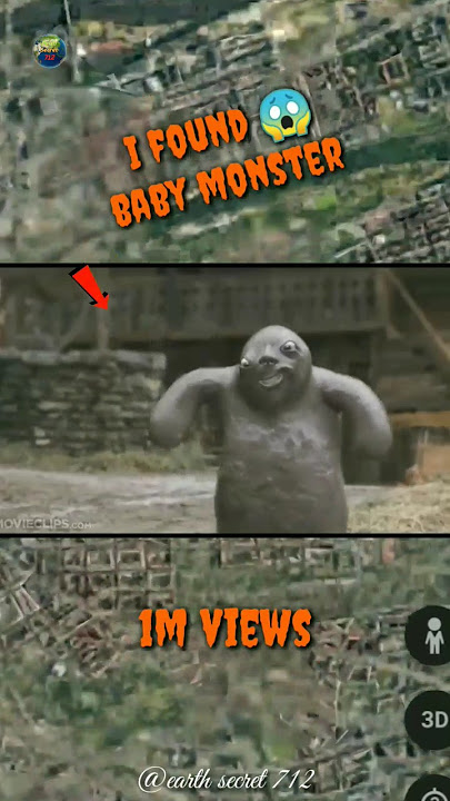 I found giant😱baby monster location real on google map and google earth #earth #map #earthsecret712