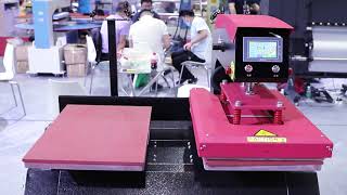 JC-7C Automatic pneumatic double station heat press machine Details