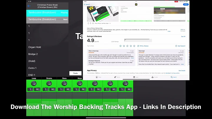 Christmas Praise Break (Christian Brown) Worship Backing Tracks App Preview