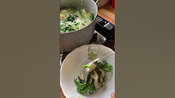 Bamboo shoot soup with fish