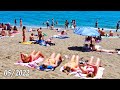 Malaga Spain Beach Walk in May 2022 [4K]