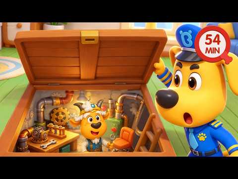 Grandpa Goat's Secret Room | Home Safety Rules for Kids | Detective Cartoon | Sheriff Labrador