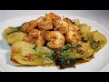 Креветки с Бок Чой. Рецепт Димы Кулинахера. Shrimp with Bok Choy. (English Subtitles)