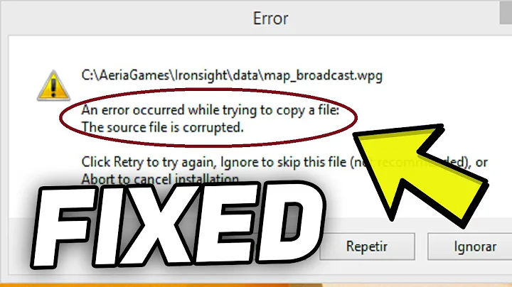 Fix: "An error occurred while trying to copy a file. The source file is corrupted" Error in Windows