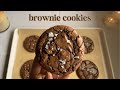 Fudgy Brownie Cookies Bake With Me 