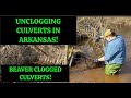 Unclogging culverts in arkansas 052024