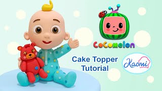 COCOMELON: How to make JJ Cake Topper 👶 (English subtitles) || Kaomi Tutoriales