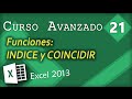 Funciones INDICE y COINCIDIR | Excel 2013 Curso Avanzado #21