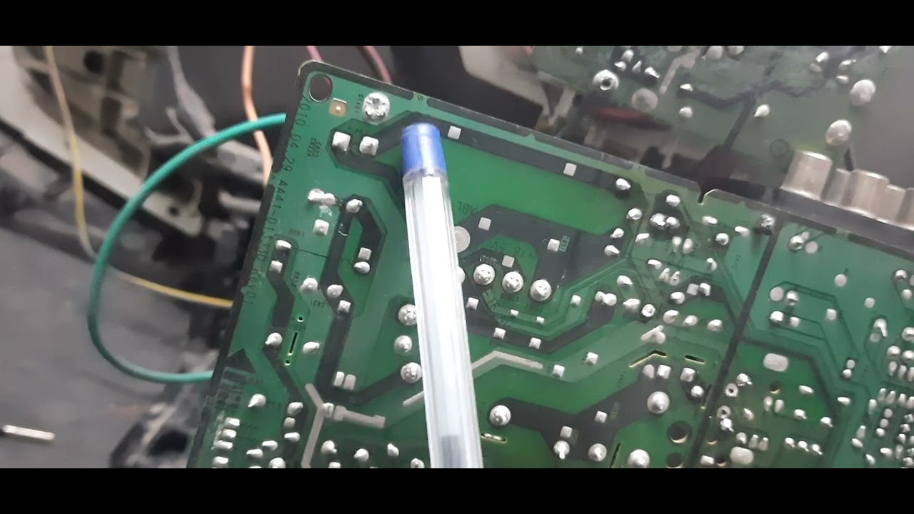 SAMSUNG tv onoff,screen rembo/line ,LED3time blink off/on & ic LA78045pin ko kaise check kare