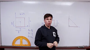 Como determinar o centroide de um triângulo?