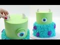 How To Make A MONSTERS INC. Cake