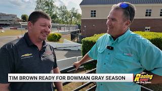 TIM BROWN READY FOR HIS 34th SEASON AT BOWMAN GRAY STADIUM @chris8video