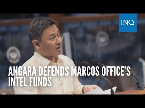 Angara defends Marcos office’s intel funds: President needs reliable info to maintain order