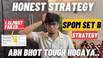 “I almost failed….” SPOM SET B HONEST STRATEGY🔥| CA FINAL SPOM SET B strategy|SPOM SET B preparation