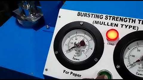 Bursting strength tester Analog model