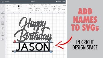 HOW TO ADD NAMES TO CAKE TOPPERS AND WELD IN CRICUT DESIGN SPACE | Add text to svg | Cricut Tutorial