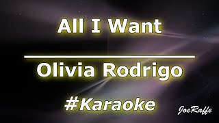 Video thumbnail of "Olivia Rodrigo - All I Want (Karaoke)"