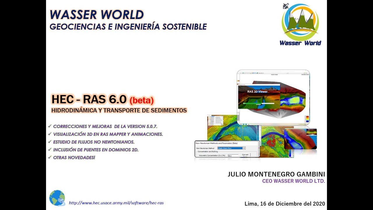 HEC-RAS 6.0: Algunas novedades - Hidrodinámica y transporte de ...
