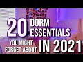 20 DORM ESSENTIALS YOU NEED TO PRIORITIZE FOR YOUR DORM! | 2021