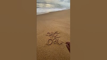 Save your special date in beautiful beach sand