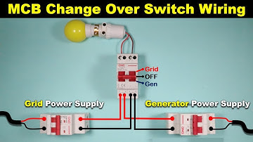 Single Phase MCB Change Over Switch Connection @ElectricalTechnician