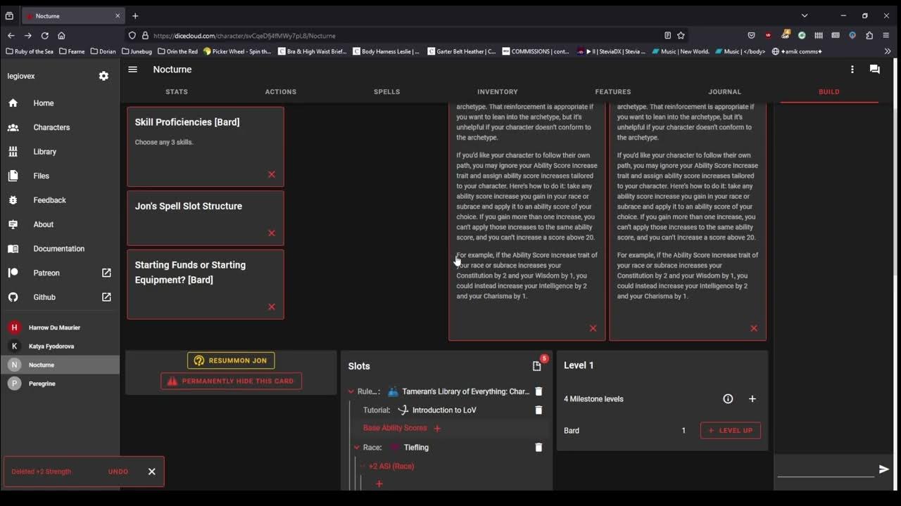 Dicecloud v2 Character Creation Tutorial YouTube