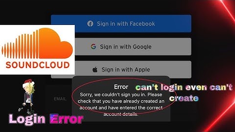 Soundcloud login failed || Soundcloud account frozen || login error- Server down JB