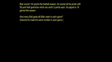 Multiplication division word problems how many field goals  Arithmetic  Khan Academy 1