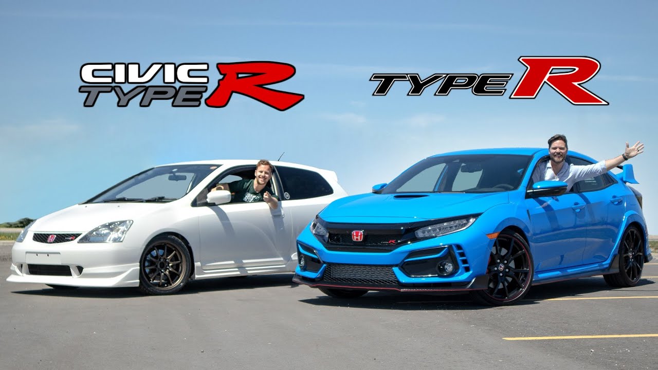 [ENG CC] Civic Type R EP3 vs. Integra Type R DC5 track performance comparison 2001