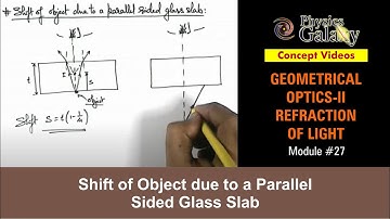 Class 12 Physics | #27 Refraction of Light|Shift of Object due to Parallel Sided Glass Slab