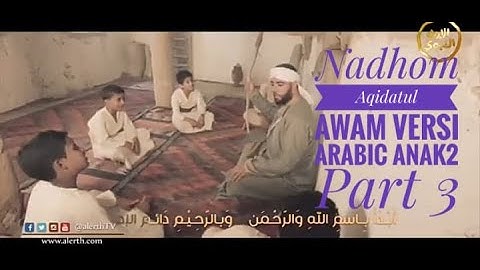 Nadhom Aqidatul Awam Part 3 Versi Arabic Anak2 || Lirik