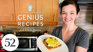 This Genius Fried Egg Salad Means No Peeling Shells | Genius Recipes
