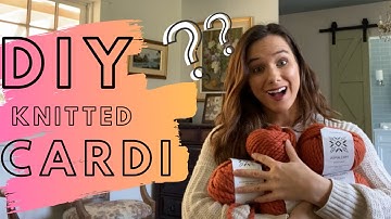 HOW TO KNIT A CHUNKY CARDIGAN without a pattern using an existing piece of clothing (not as planned)