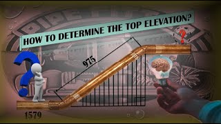 HOW TO DETERMINE THE TOP ELEVATION OF THE PIPE ROLLING OFFSET