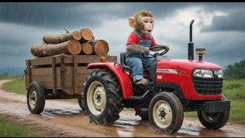 Monkey Nana Rescues Friend from Deep Hole with a Tractor 🚜🐒 | Coco Monkey Life :